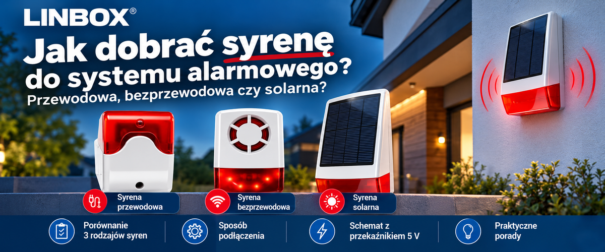 Jak dobrać syrenę do systemu alarmowego? Przewodowa, bezprzewodowa czy solarna?