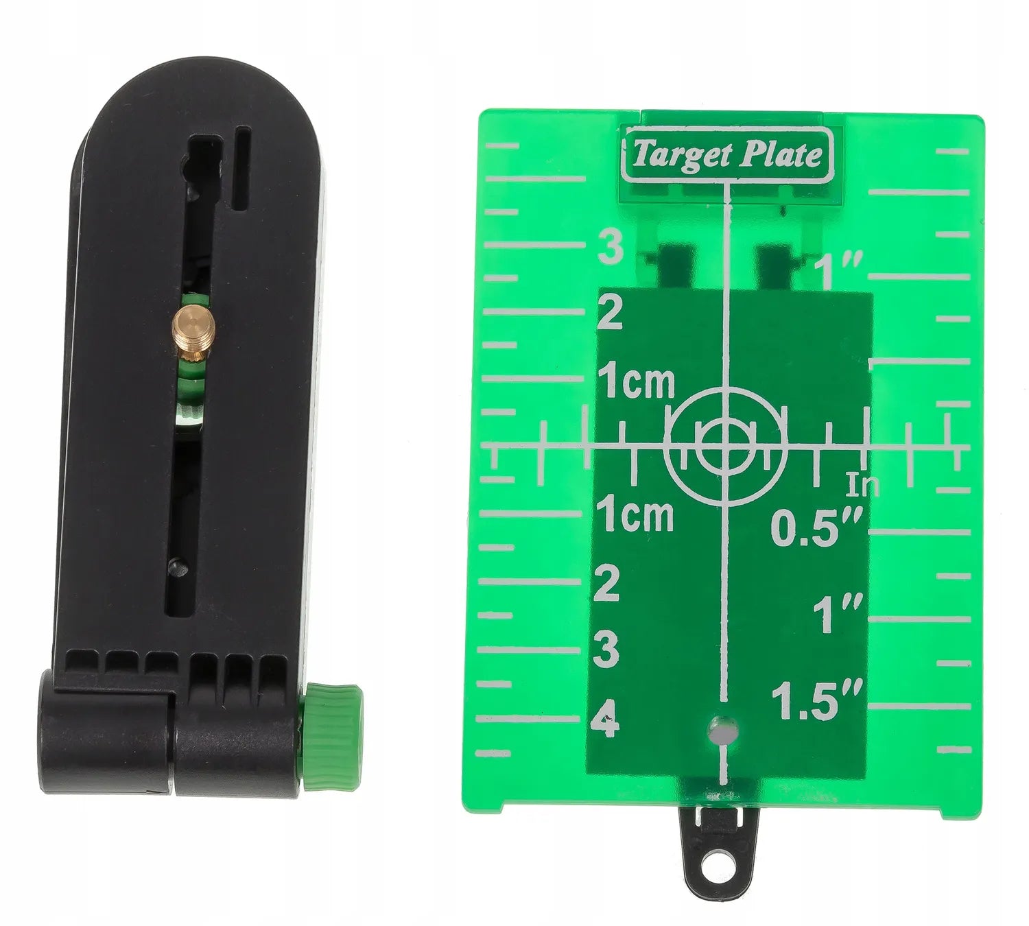Płytka odbiorcza laserowa + okulary laserowe zielone
