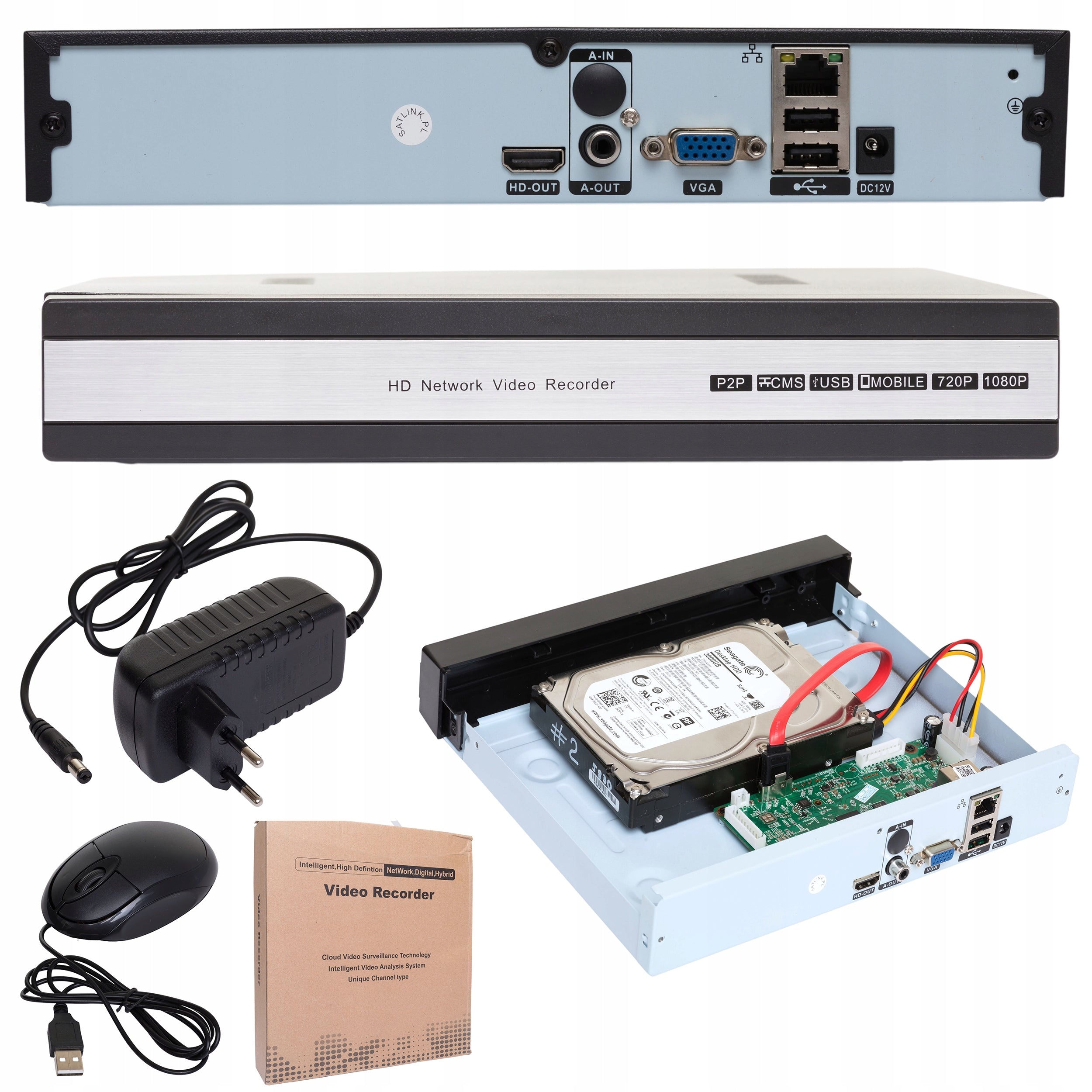 Rejestrator IP na 8 kamer