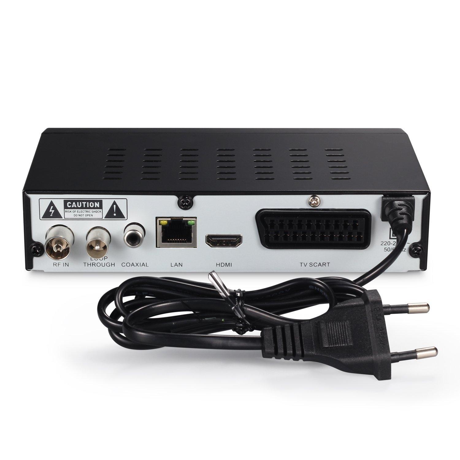 Dekoder DVB-T2 LINBOX AVIRA T25 H.265 HEVC HDMI SCART USB LAN