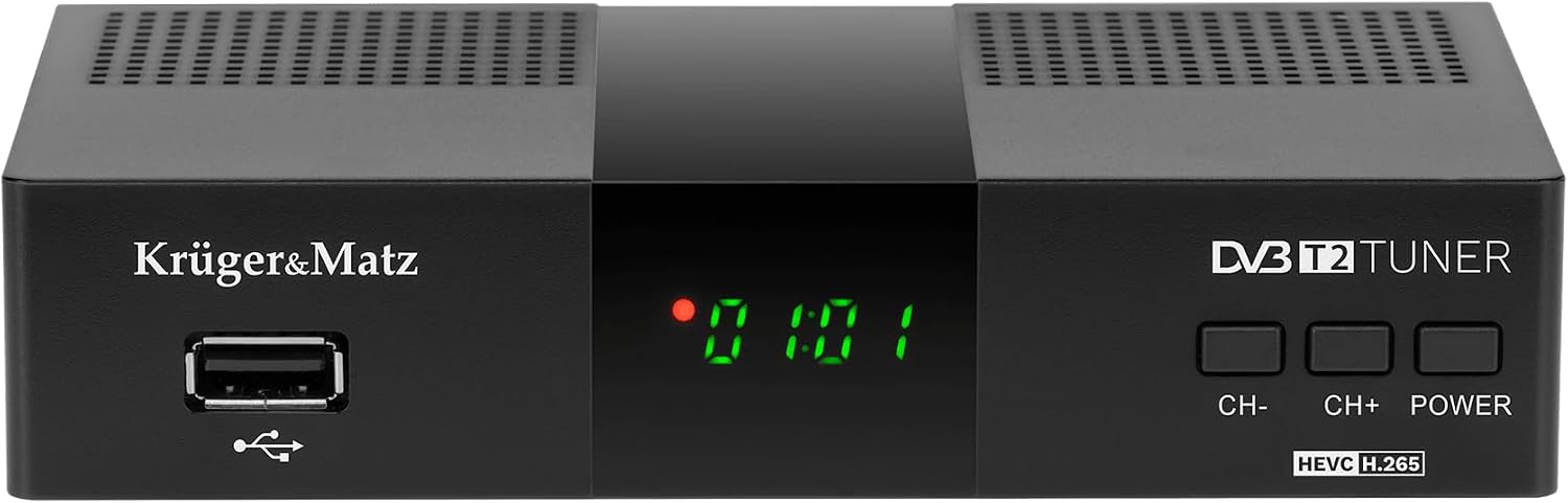 Dekoder DVB-T2 Krüger&Matz KM0550D H.265 HEVC HDMI SCART USB