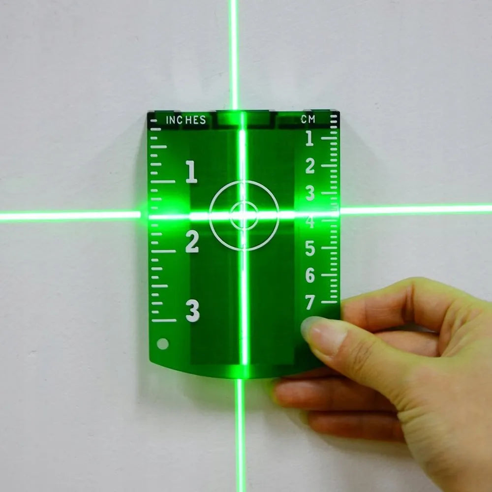 Płytka odbiorcza laserowa + okulary laserowe zielone