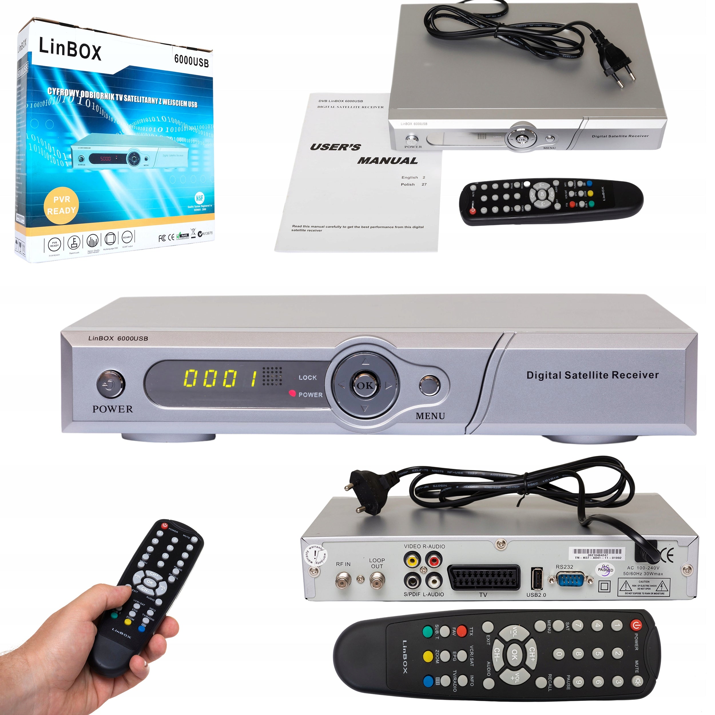 Pilot do tunera dekodera Linbox 6000