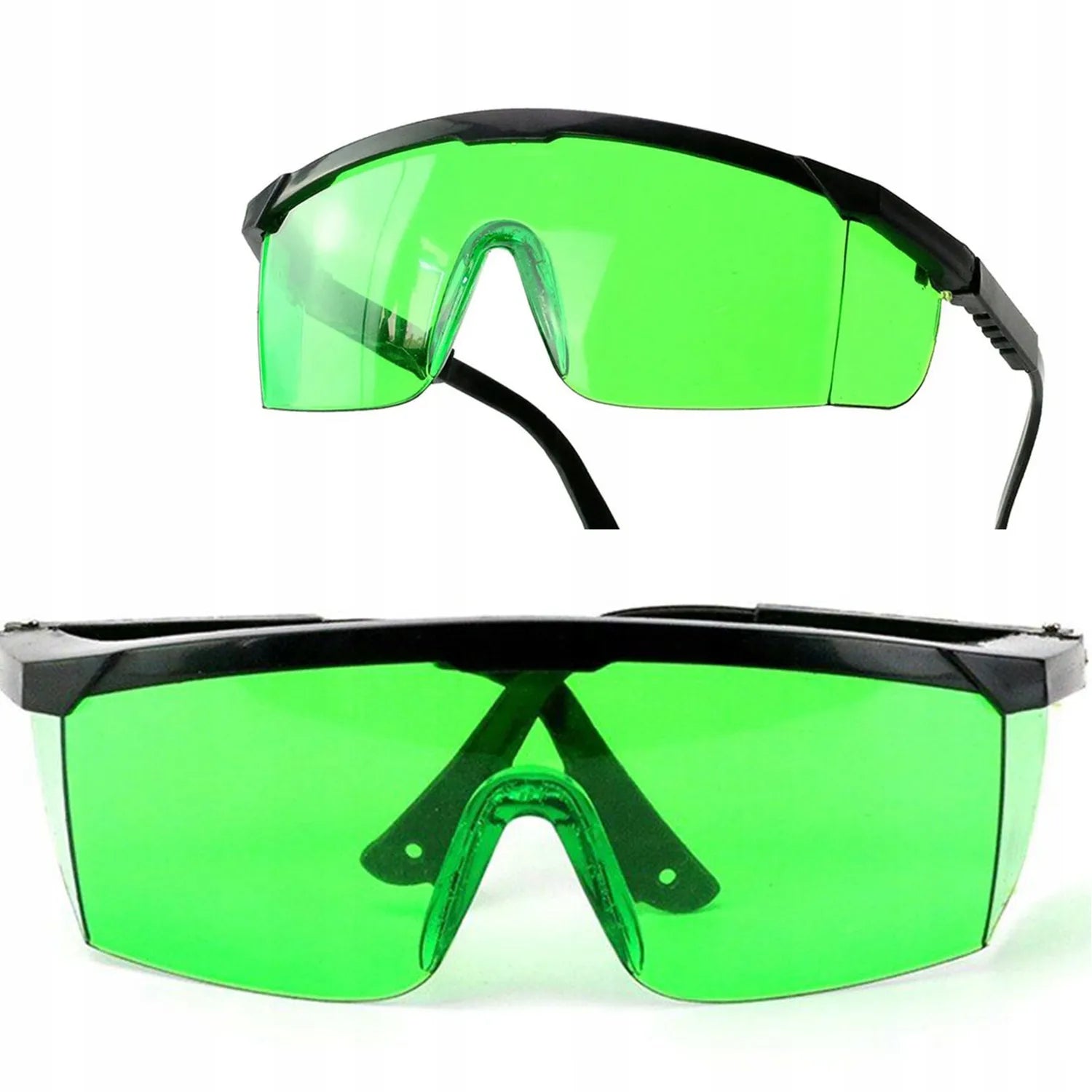 Płytka odbiorcza laserowa + okulary laserowe zielone