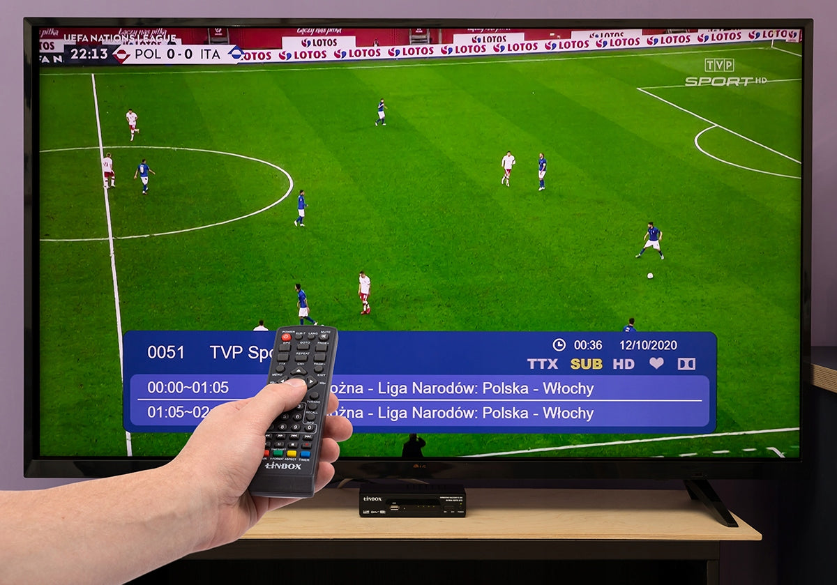 Tuner naziemny DVB-T2 HEVC H.265 antena pokojowa