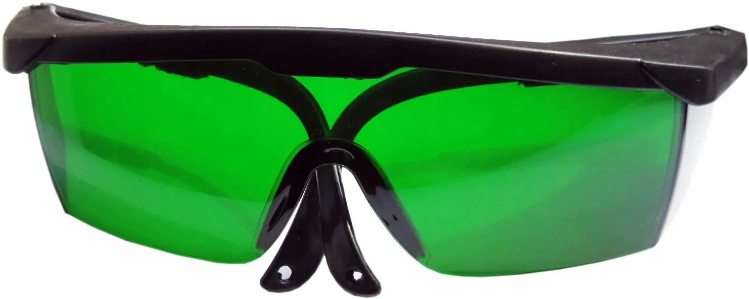 Płytka odbiorcza laserowa + okulary laserowe zielone