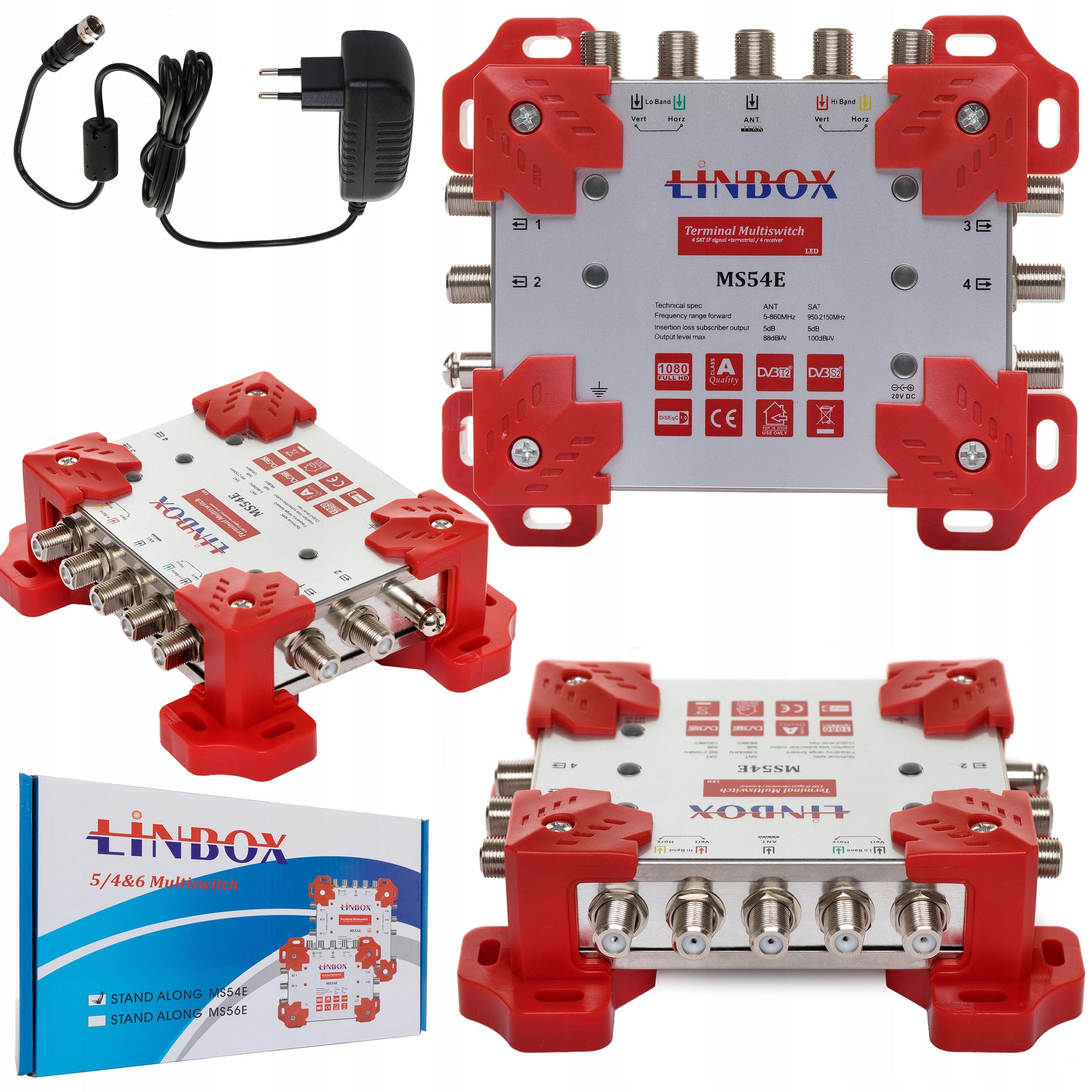 Multiswitch 5 wejść 4 wyjścia Linbox 5X4 5/4