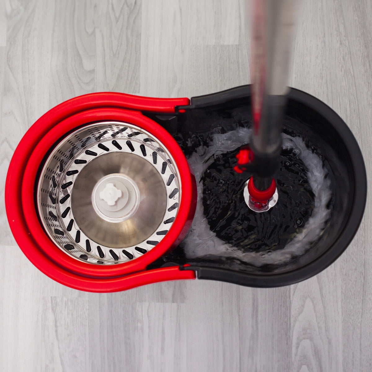 Mop Obrotowy rotacyjny 360 SPIN turbo 3w1 nakładki Mikrofibra Wiadro zestaw