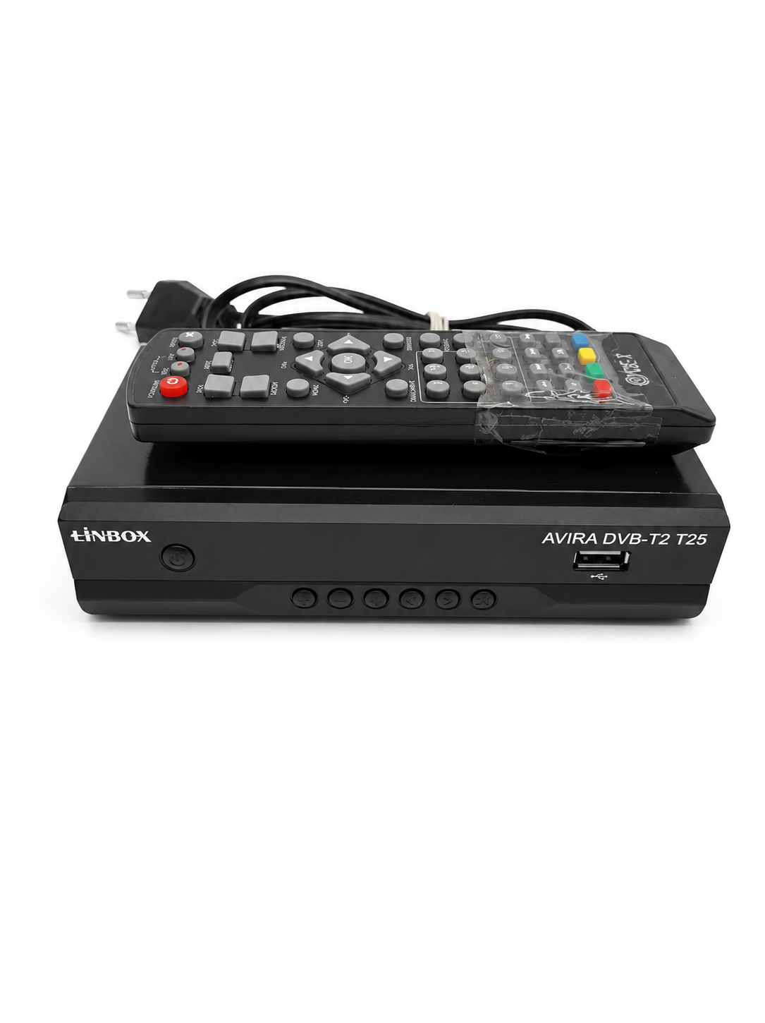 Dekoder DVB-T2 LINBOX AVIRA T25 H.265 HEVC HDMI SCART USB LAN
