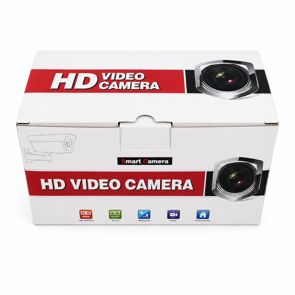 Kamera analogowa CMOS 1200TVL tubowa system PAL ogniskowa 6mm