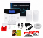 Przewodowy alarm LCD GSM APP Tuya senior Guard 1 2PIR