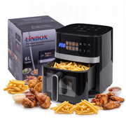Frytkownica beztłuszczowa AIR fryer Linbox czarna