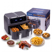 Frytkownica beztłuszczowa bez oleju Air Fryer duża 2-komorowa 8L 2800W