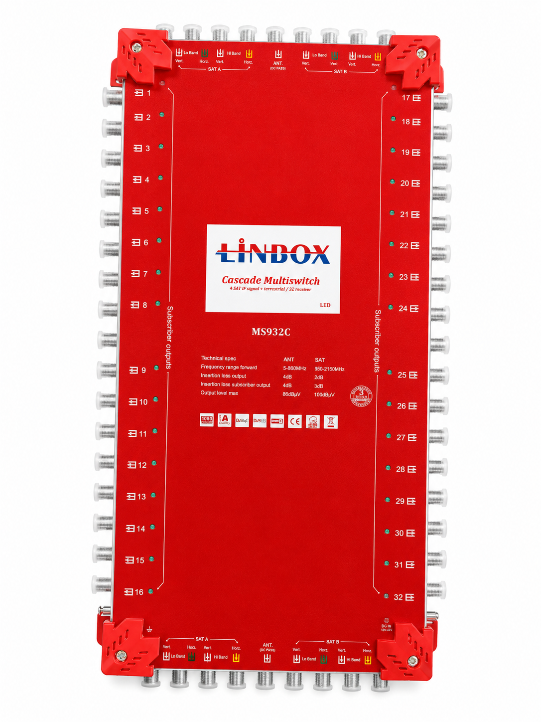 Multiswitch Linbox MS932C kaskadowy