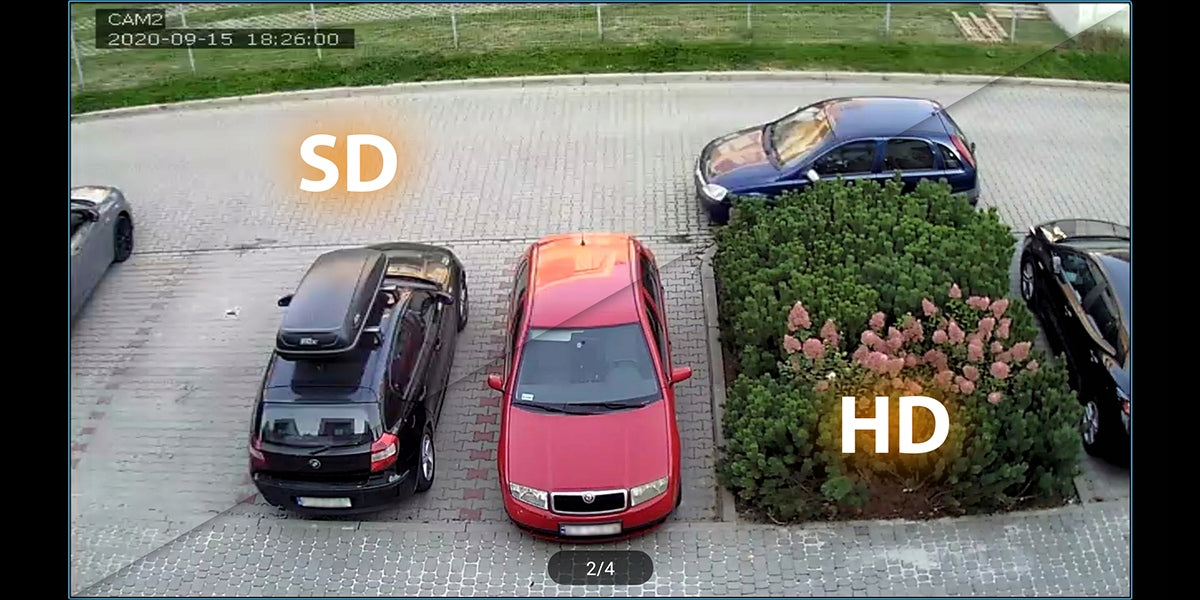 Monitoring WIFI rejestrator 4 kamery HD Android