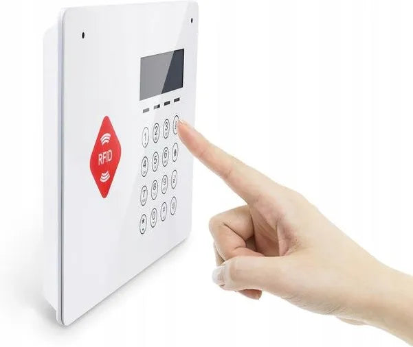 Alarm bezprzewodowy GSM LINBOX SL-G66B – polskie menu, RFID, syrena, czujki