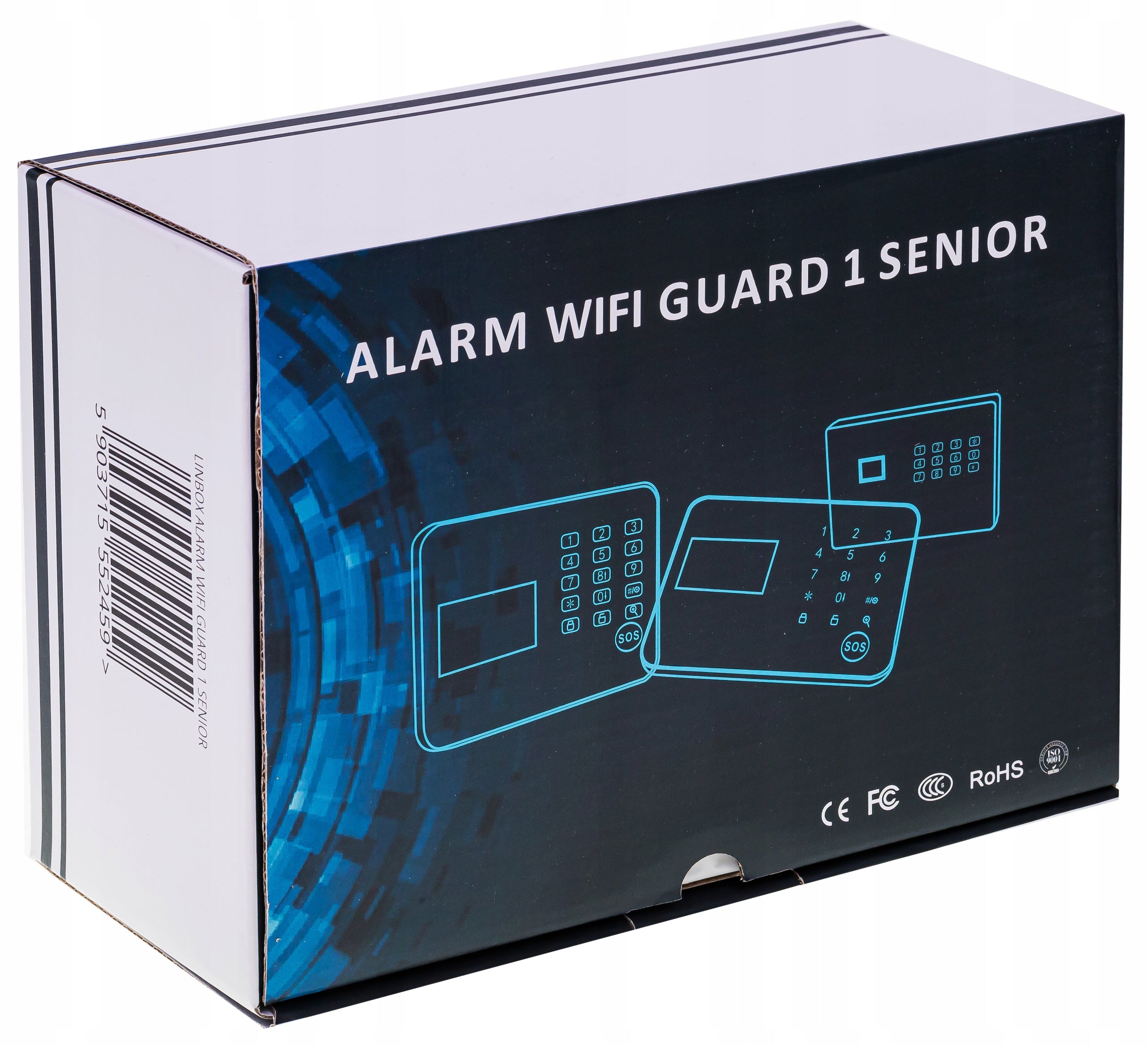 Bezprzewodowy alarm LCD GSM APP WIFI GSM polski duża głośna syrena