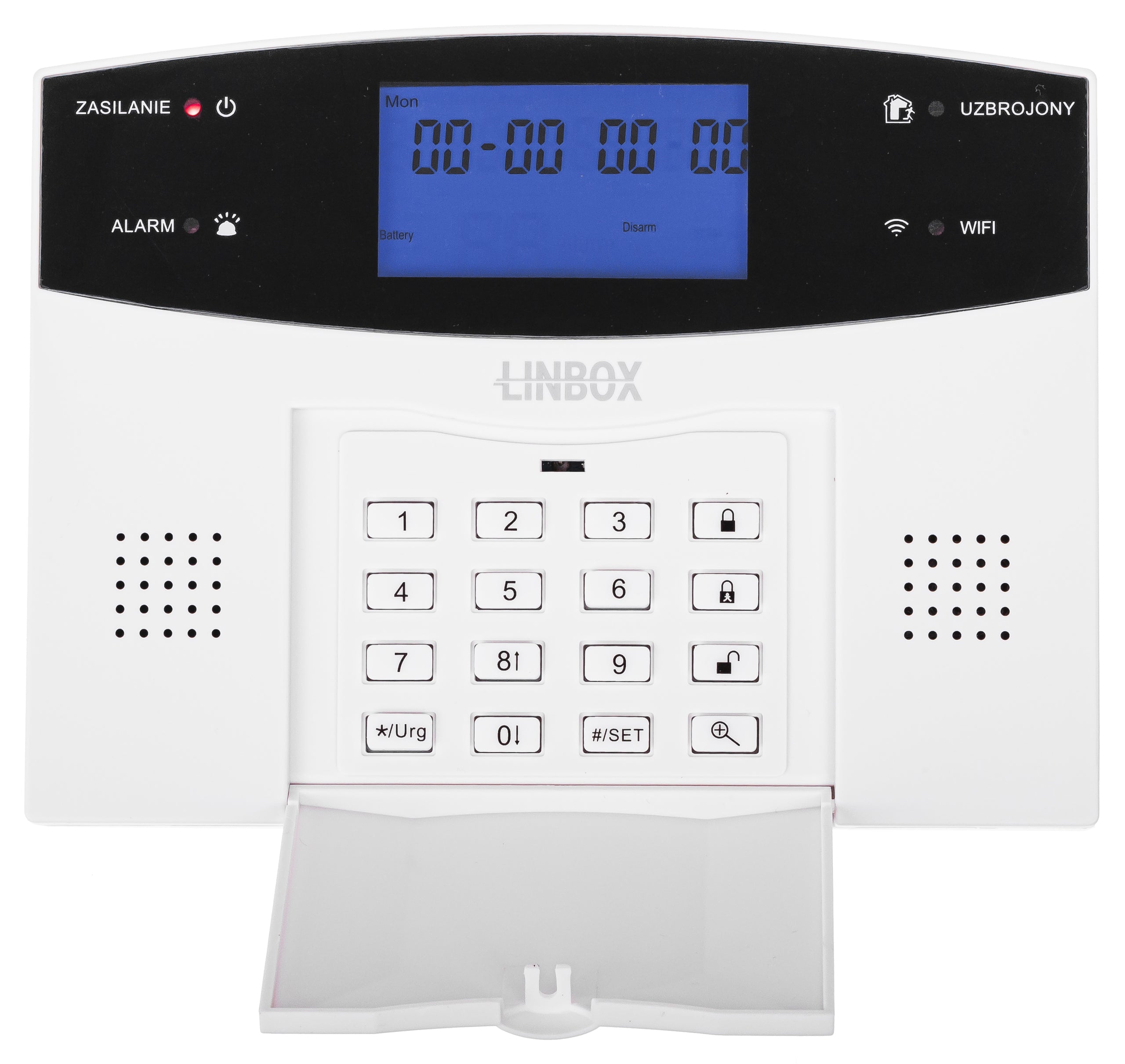 Bezprzewodowy alarm LCD GSM APP WIFI GSM polski