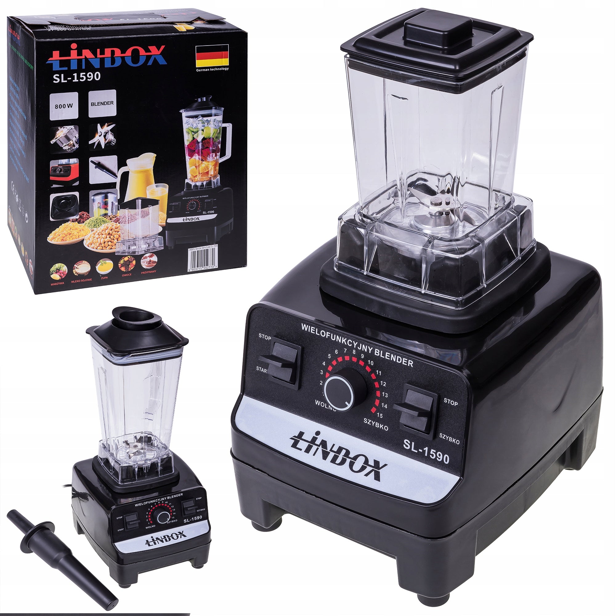 4w1 blender kielichowy młynek kubek 4500W 2L