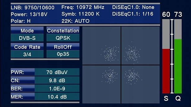 Miernik sygnału TV-SAT Sat-Link WS6980 combo satelitarny naziemny
